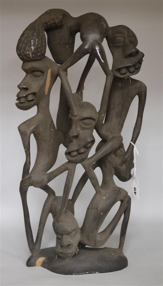 A Makonde ebony sculpture